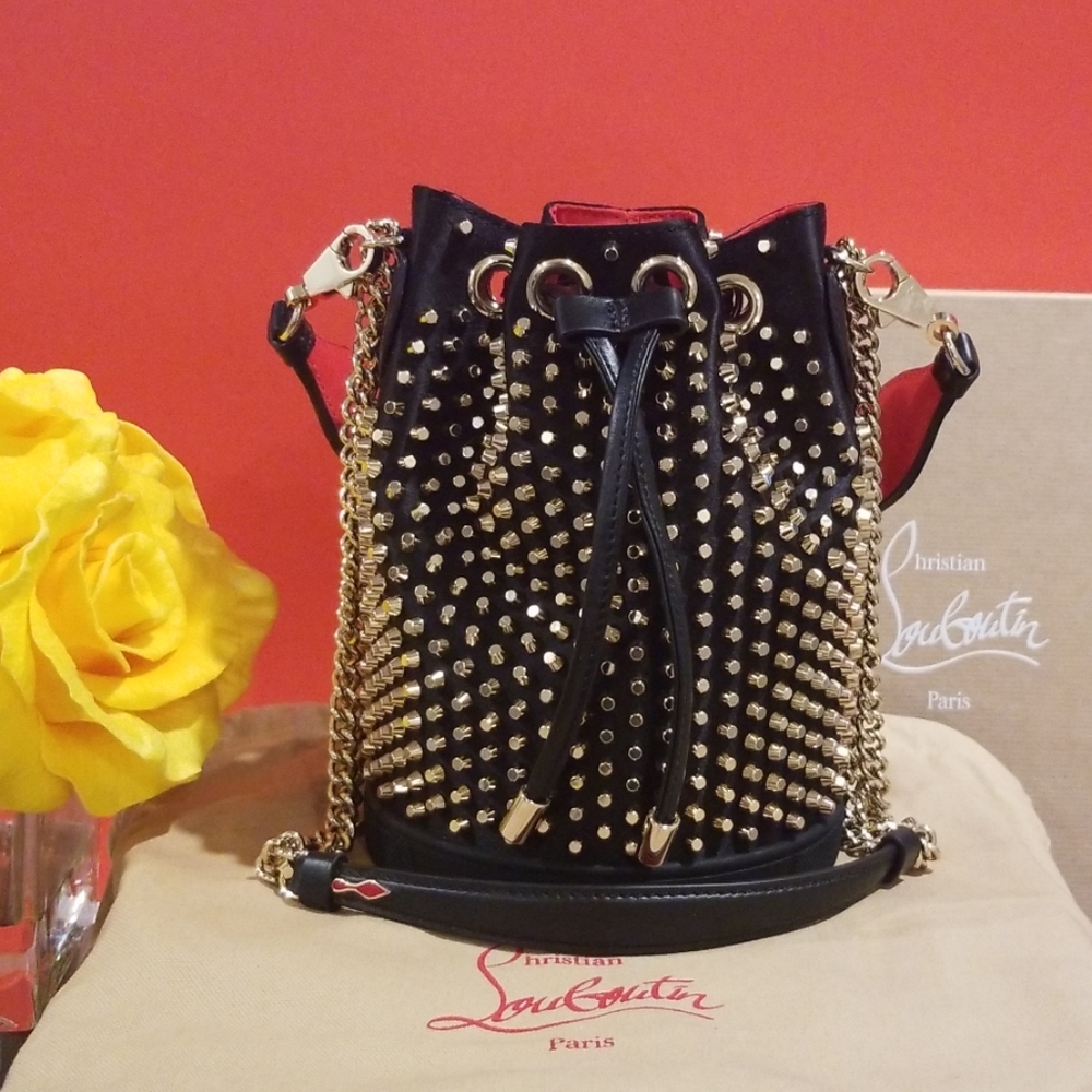 CHRISTIAN LOUBOUTIN STUDDED BUCKET BAG